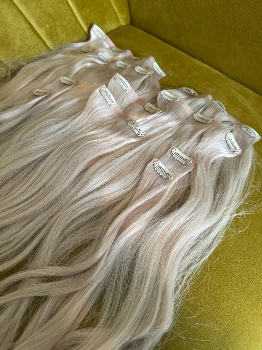Barefoot Blonde Collection Classic 21” Icy Blonde Extensions